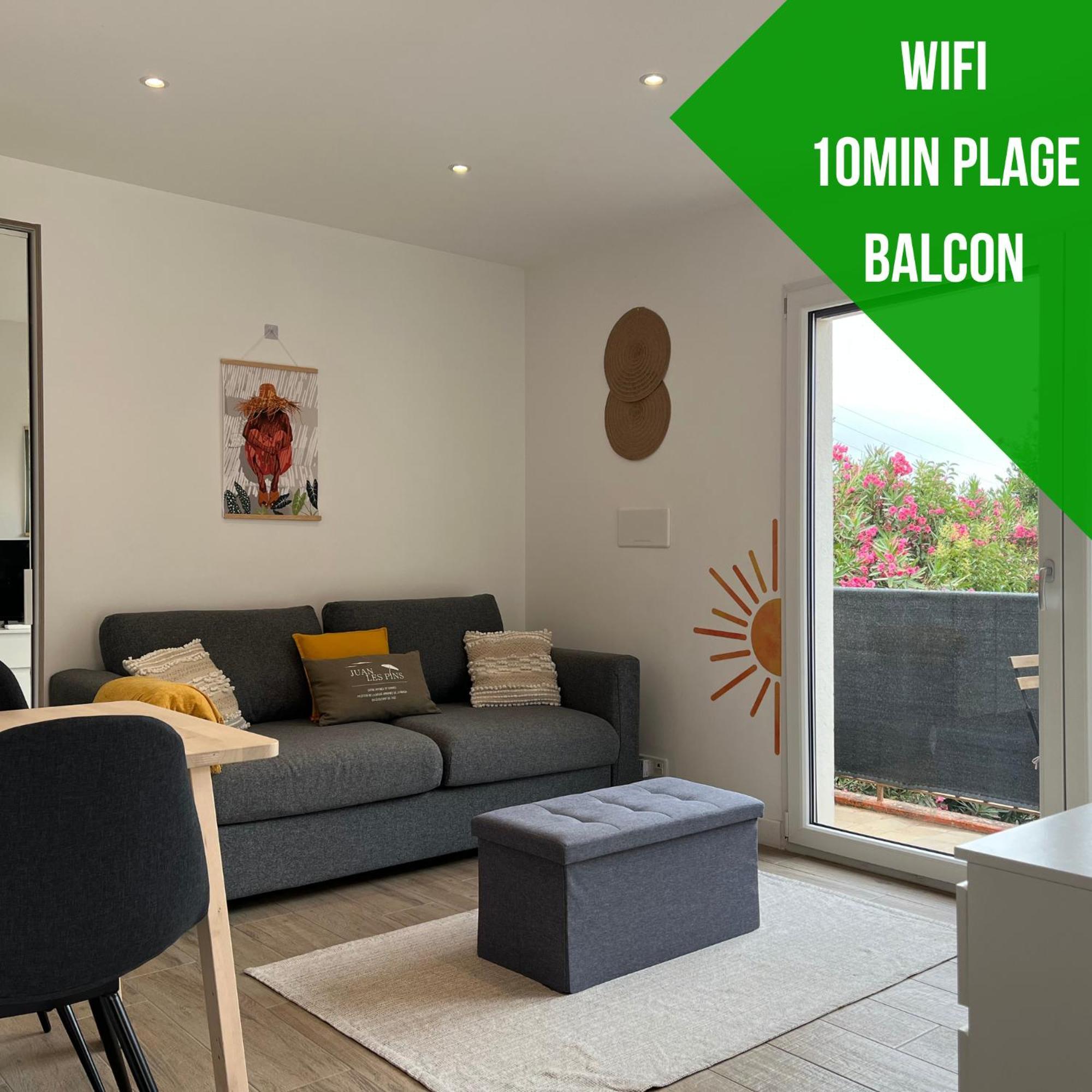 Appartement Juan Les Pins Balcon 10min Antibes
